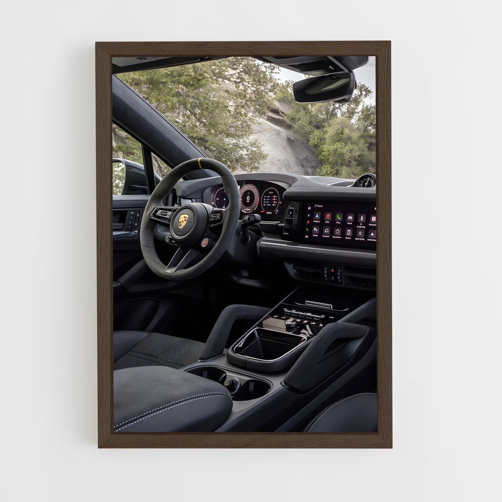 Poster Intérieur Cayenne Turbo GT – affiche Porsche (vue 5)